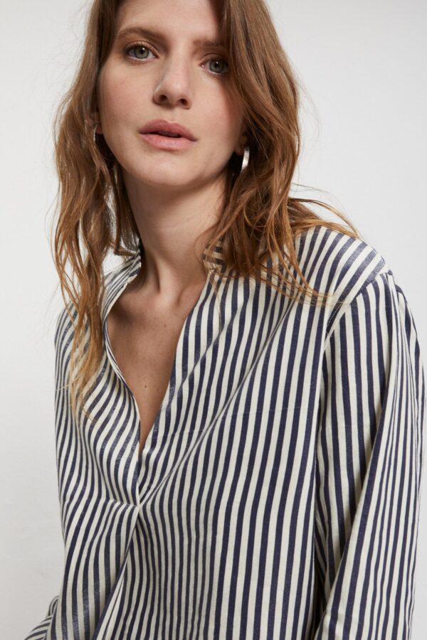 Lino stripe blouse Ottod'Ame - Afbeelding 3