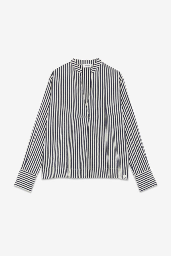 Lino stripe blouse Ottod'Ame - Afbeelding 4