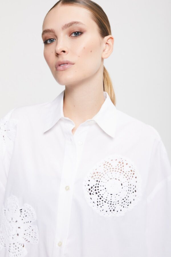 Cotton Crochet Shirt - Afbeelding 2